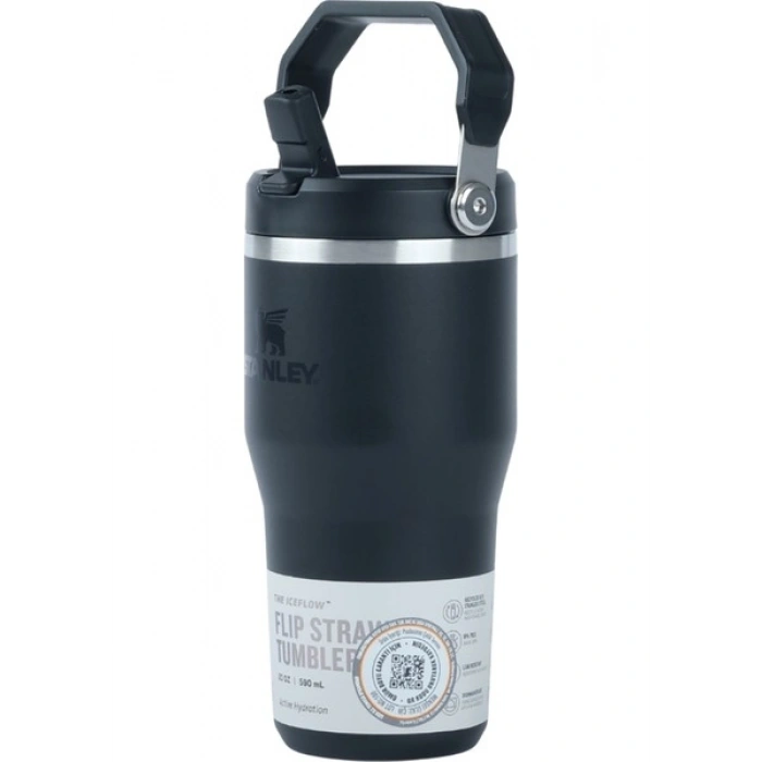 Stanley The Iceflow Flip Straw Siyah Termos (10-12044-045)