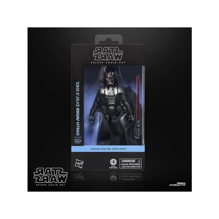Star Wars Siyah Seri Darth Vader (Düello Sonu), Obi-Wan Kenobi Koleksiyonluk 15 cm Aksiyon Figürü
