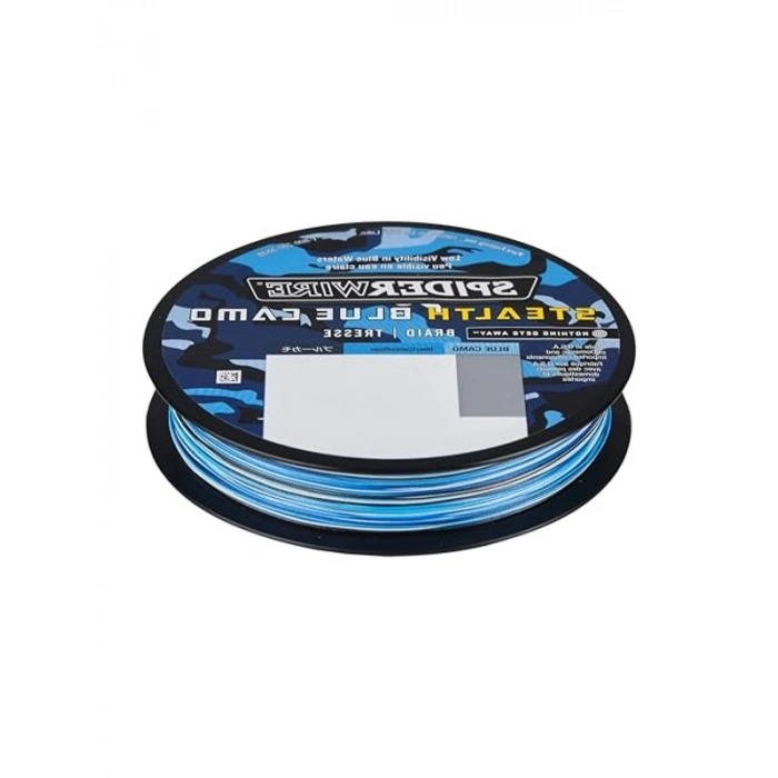 Stealth Superline, Mavi Kamuflaj, 150 Yard, Tek Telli, Naylon Tel Olta