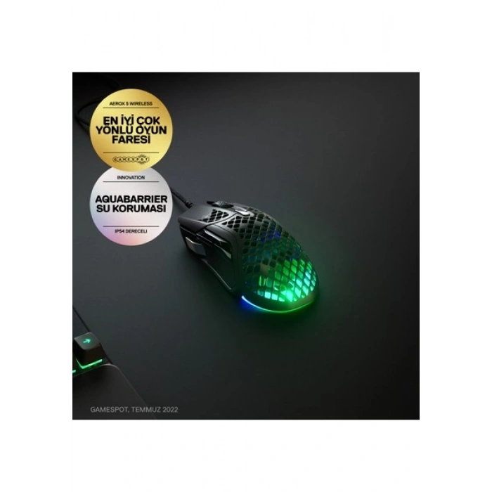 Steelseries Aerox 5 Kablolu Gaming Mouse 18000 DPI Oyun İçin Özel Tasarım