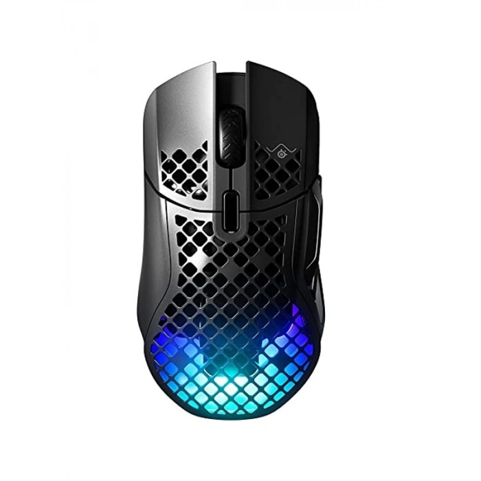 SteelSeries Aerox 5 Wireless Gaming Mouse - 74 Gram, 9 Tuşlu - Bluetooth/2,4 GHz – IP54 Suya ve Toza Dayanıklı - PC/MAC - Siyah