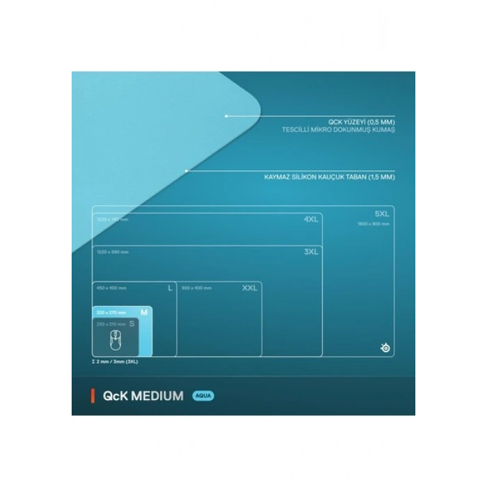 Steelseries Qck Medium Gaming Oyun Mousepad - Mavi
