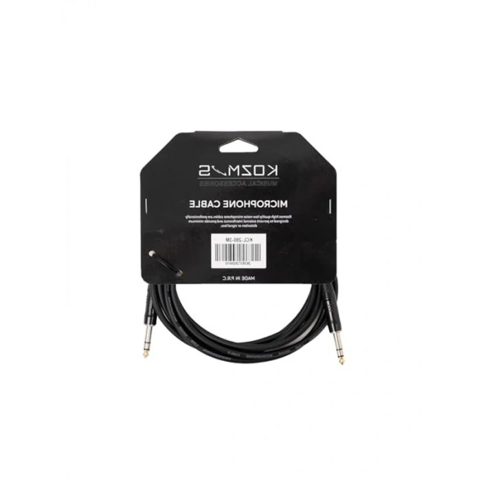 Stereo 6.35mm Kablo, 3M Uzunluk, Esnek Kullanım