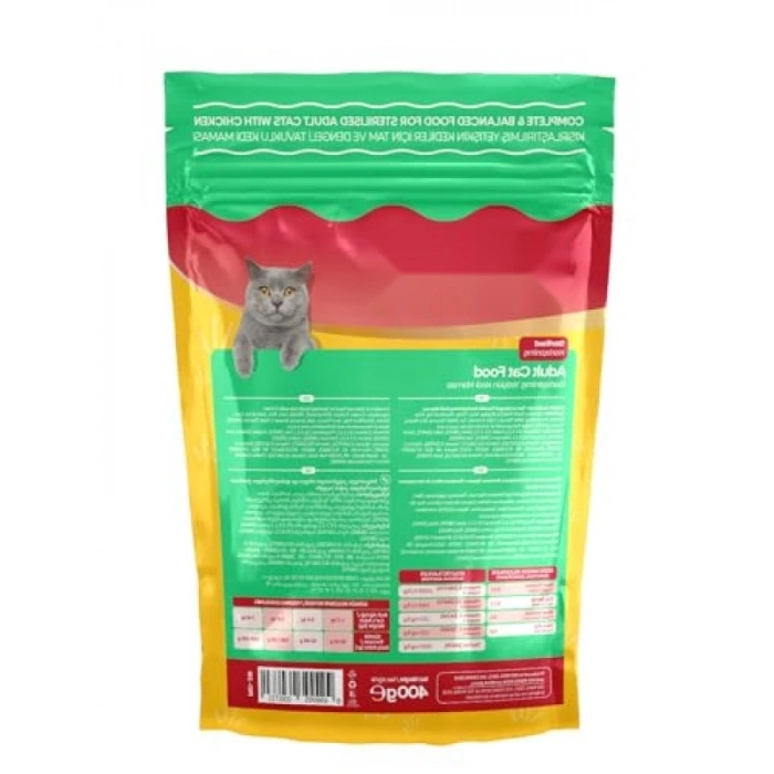 Sterilize Edilmiş Yetişkin Kedi Maması - Tavuklu (0.4 Kg)