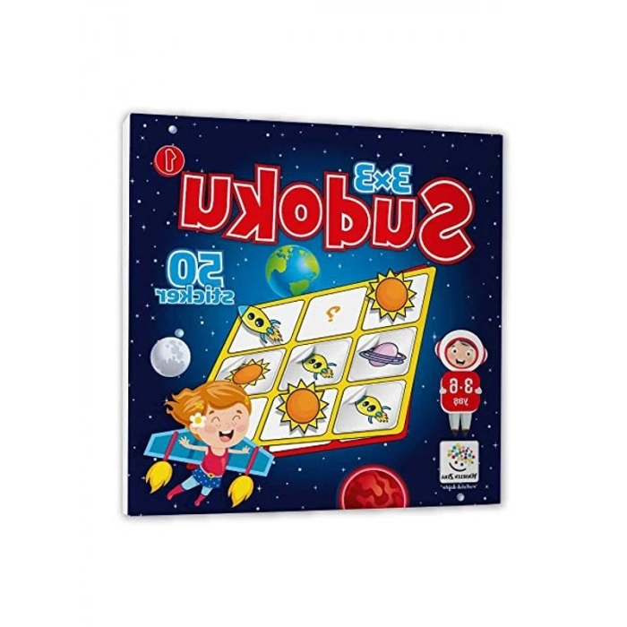 Stickerli Sudoku Seti - 3-6 Yaş Dikkat Geliştirici Oyun