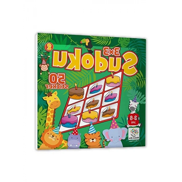 Stickerli Sudoku Seti - 3-6 Yaş Dikkat Geliştirici Oyun