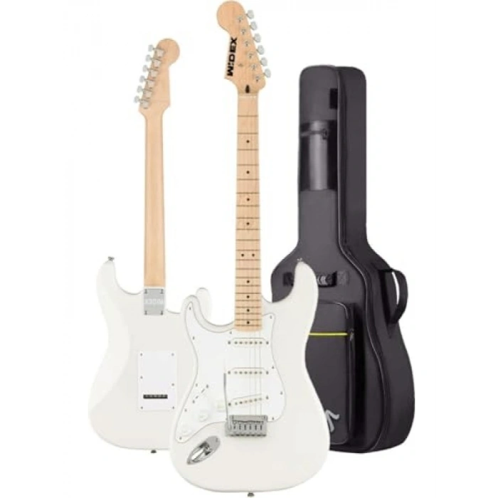 Strat Kasa Elektro Gitar Seti - Maple Klavye, SSS Manyetik