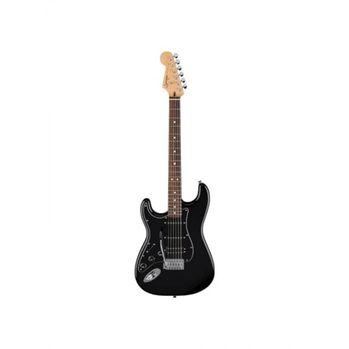 Stratocaster Elektro Gitar, Siyah Renk, Yüksek Performans