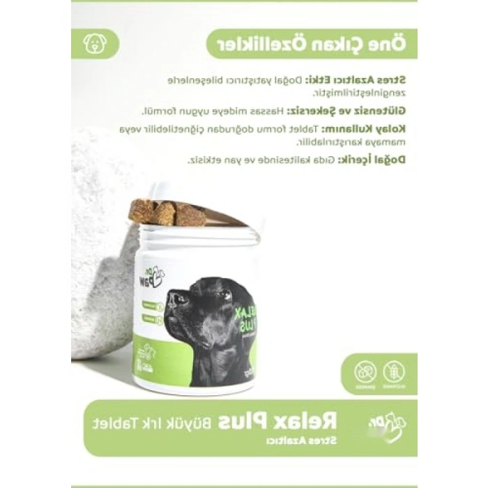 Stres Azaltıcı Premium Köpek Tableti (60 Adet)