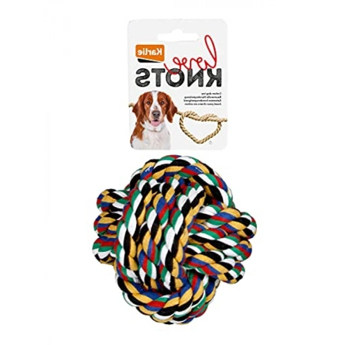 Stres İpli Top - Köpek Oyuncağı, 8.5 cm