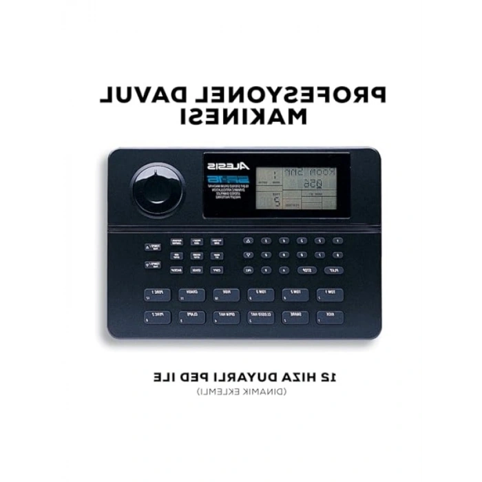 Stüdyo Kalitesinde Davul Makinesi, 200+ Ses, Siyah