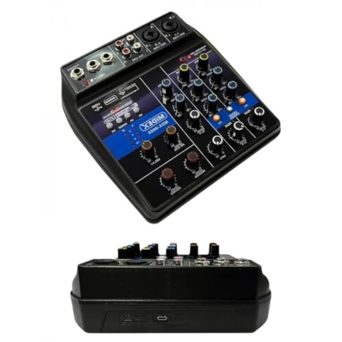 Stüdyo Kayıt İçin Ses Kartlı Kayıt Mikseri +48V Phantom Güç Desteği