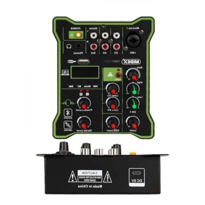 Stüdyo Kayıt İçin Ses Kartlı Mixer - 48V Phantom Power