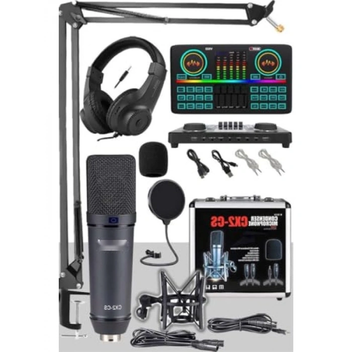 Stüdyo Kayıt Seti - Mikrofon ve Ses Kartı ile