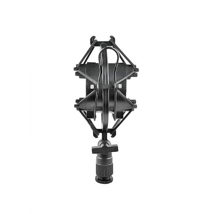 Stüdyo mikrofonu için shock mount, ses kalitesini artırır