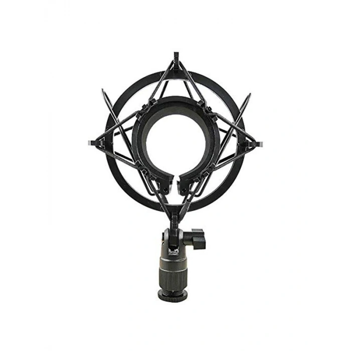 Stüdyo mikrofonu için shock mount, ses kalitesini artırır