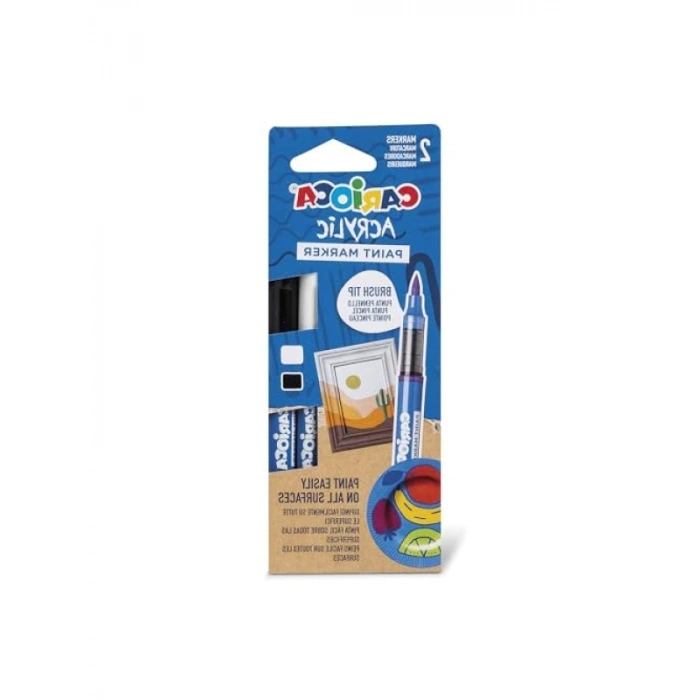 Su Bazlı Akrilik Boya Marker Seti - Fırça Uçlu 2li