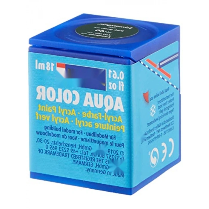 Su Bazlı Akrilik Maket Boyası - Siyah Yeşil Mat 18 ml