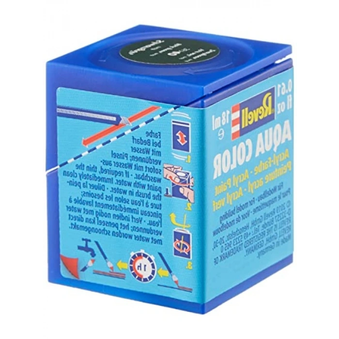 Su Bazlı Akrilik Maket Boyası - Siyah Yeşil Mat 18 ml