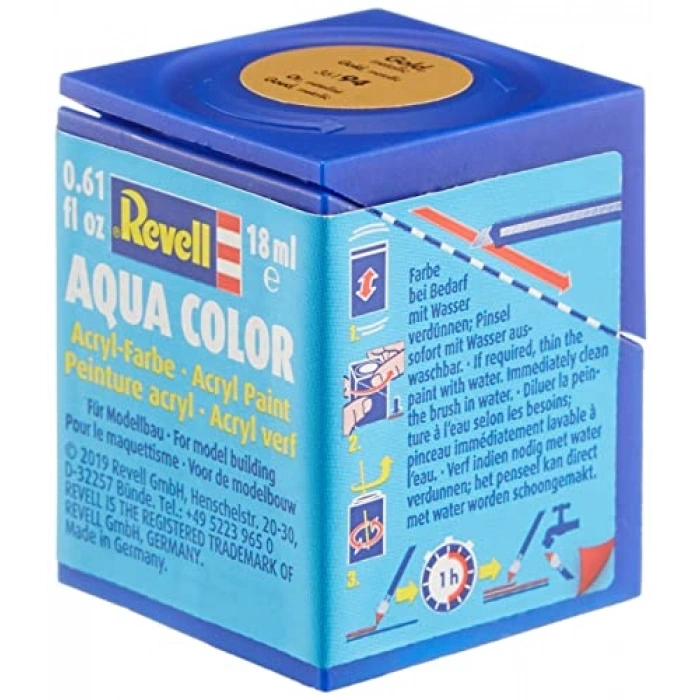 Su Bazlı Altın Metalik Maket Boyası - 18 ml, Yüksek Kalite