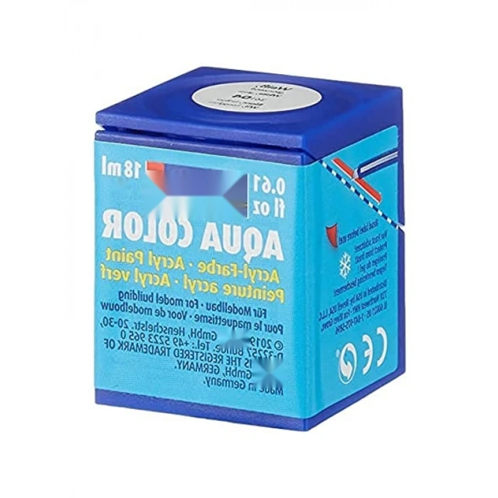 Su Bazlı Beyaz Parlak Maket Boyası, 18 Ml