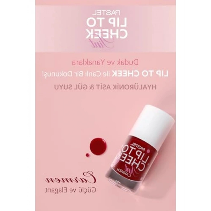 Su Bazlı Lip To Cheek Tint - Canlı Renk