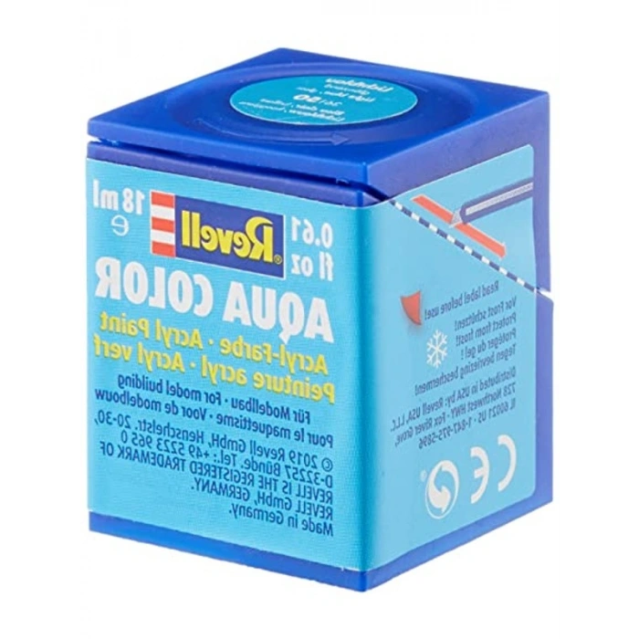 Su Bazlı Parlak Maket Boyası Açık Mavi 18 Ml Ambalajda