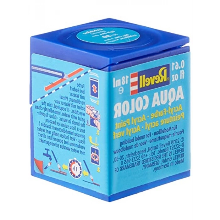 Su Bazlı Parlak Maket Boyası Açık Mavi 18 Ml Ambalajda