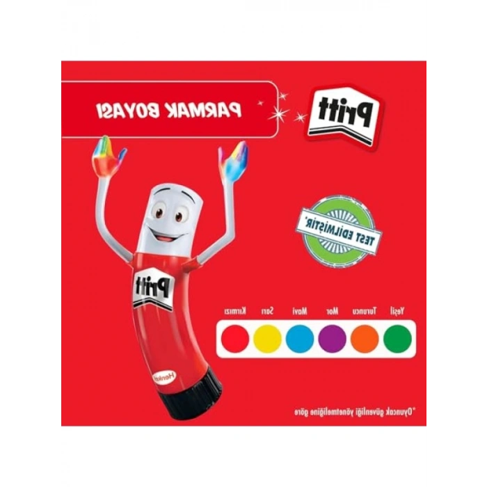 Su Bazlı Parmak Boyaları - Yaratıcı Oyun İçin 6 Renk