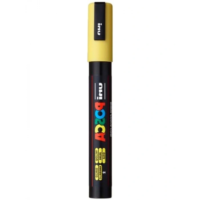 Su Bazlı Poster Markörü, Sarı (1.8 - 2.5 Uç Kalınlığı)