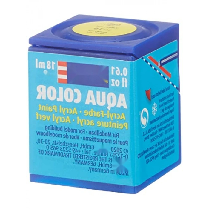 Su Bazlı Sarı Mat Maket Boyası - 18 ml