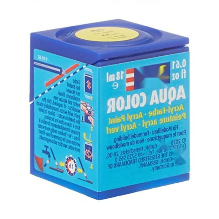 Su Bazlı Sarı Mat Maket Boyası - 18 ml