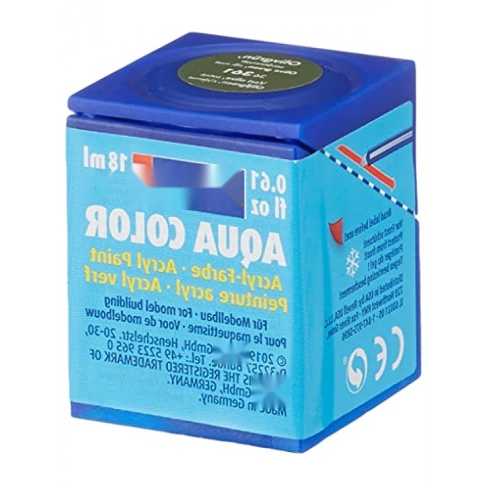 Su Bazlı Zeytin Yeşil Maket Boyası, 18 ml