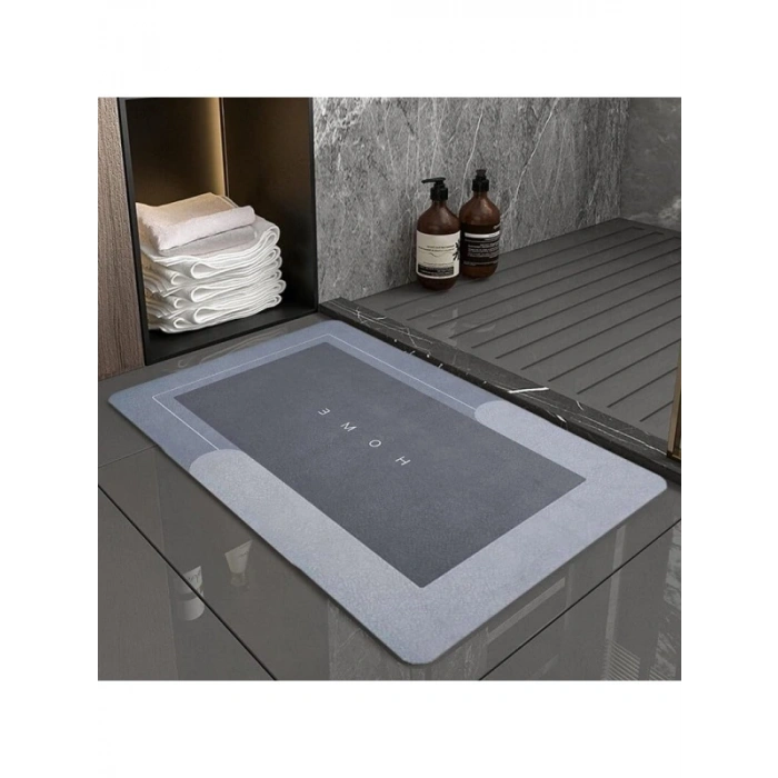 Su Emici Dikdörtgen Kaymaz Tabanlı Paspas 60 cm x 39 cm