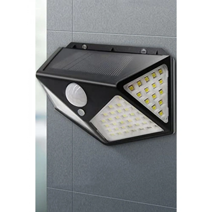 Su Geçirmez 100 LED Duvar Lambası, Güneş Enerjisi ile Çalışan Aydınlatma