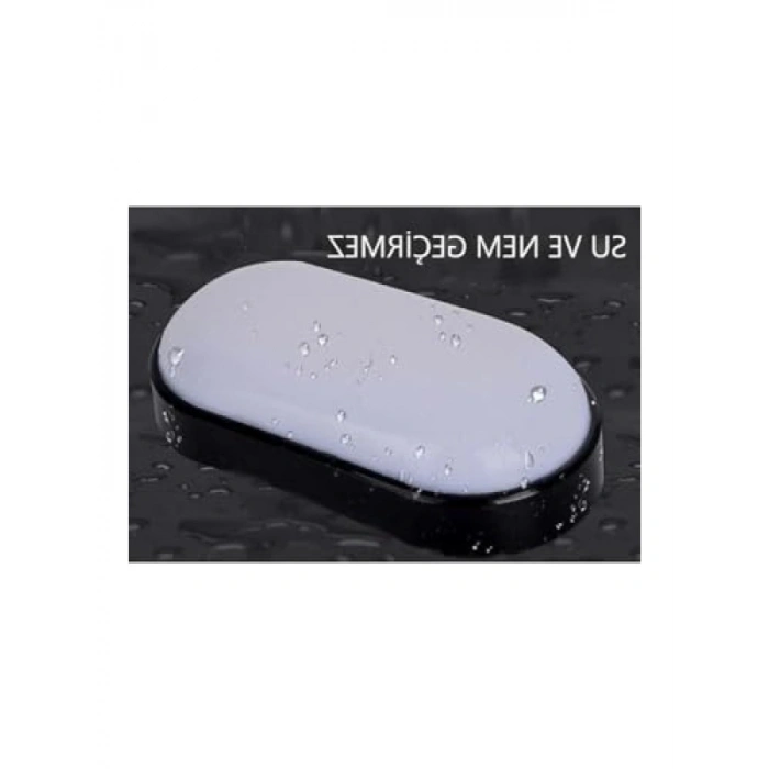 Su Geçirmez 15W Oval Duvar Lambası - Beyaz Işık, 1500 Lümen