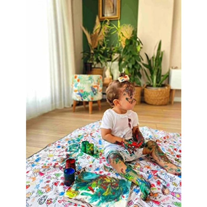 Su Geçirmez Aktivite ve Masa Örtüsü - 150x150 cm