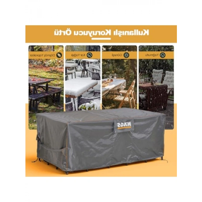 Su Geçirmez Bahçe Mobilyası Örtüsü - 150x150x74 cm
