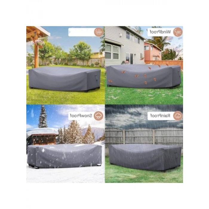Su Geçirmez Bahçe Mobilyası Örtüsü - 260 x 160 x 80 cm