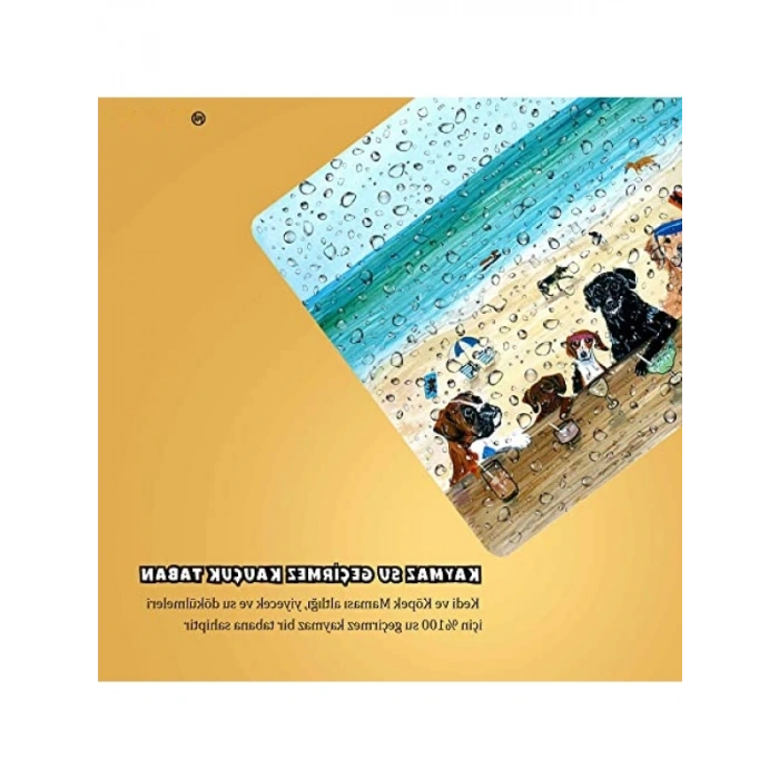 Su Geçirmez Evcil Hayvan Beslenme Matı, 50x35 cm