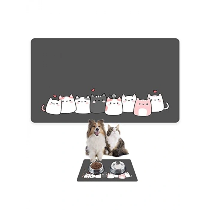 Su Geçirmez Evcil Hayvan Beslenme Paspası - 40x60 cm