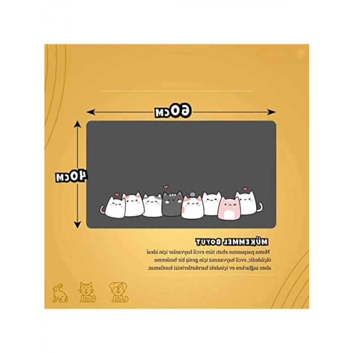 Su Geçirmez Evcil Hayvan Beslenme Paspası - 40x60 cm