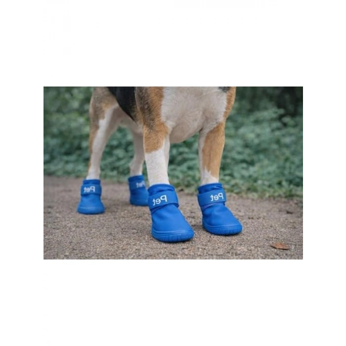 Su Geçirmez Köpek Ayakkabısı - 4’lü Set, Koruyucu Patik