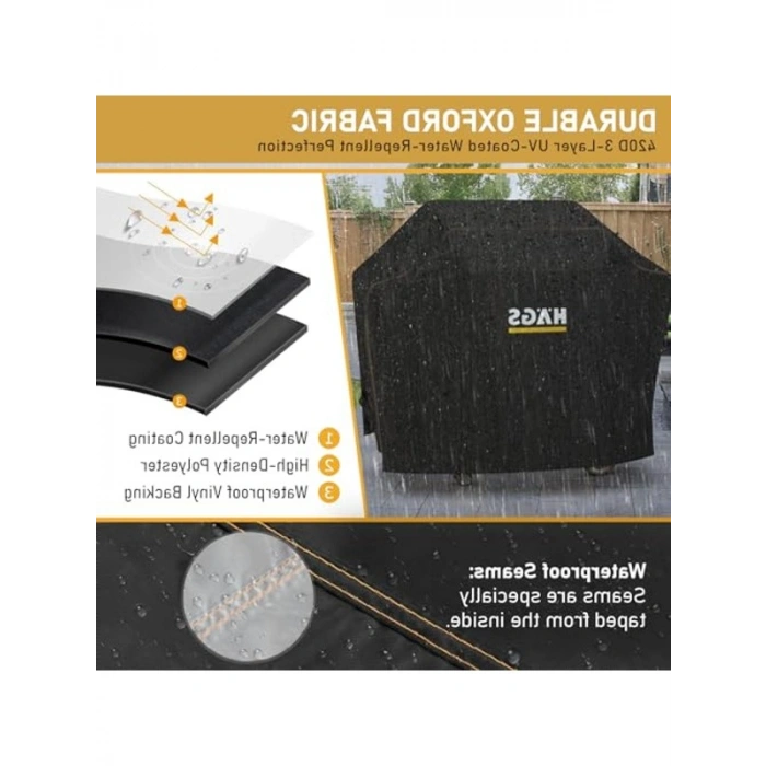 Su Geçirmez Mangal Örtüsü, 147-61-122 cm Boyutlarında