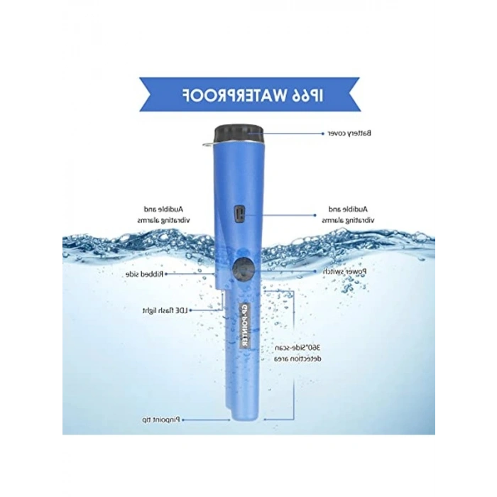 Su Geçirmez Metal Dedektörü, 360° Tarama Özellikli