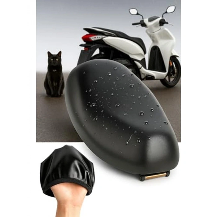 Su Geçirmez Scooter Sele Kılıfı, Siyah Uyumlu Tasarım