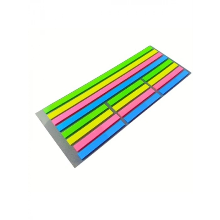 Su Geçirmez Şeffaf Yapışkanlı Not Kağıdı, Karma Şerit (Karma Şerit 4)