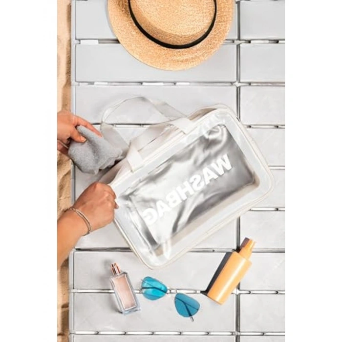 Su Geçirmez Seyahat Makyaj Organizer Çantası 20x30 cm, 2li Set