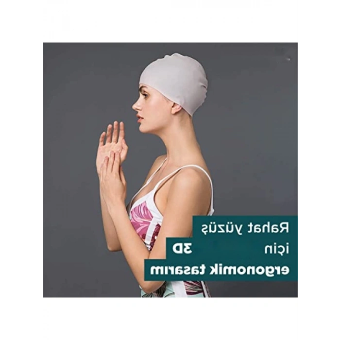 Su Geçirmez Silikon Yüzücü Bonesi - Unisex