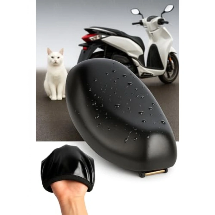 Su Geçirmez Siyah Scooter Sele Kılıfı